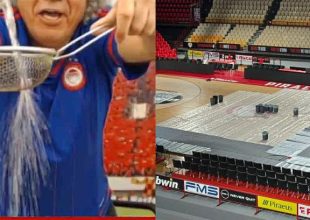 Σουρωτήρι το ΣΕΦ: ζημιές σε παρκέ, cube και γυμναστήριο! (pics & vid)