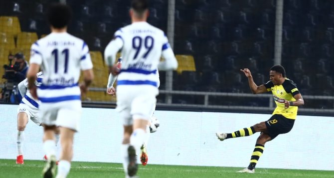 Εκπληκτικό σουτ του Ελίασον για το 1-1 της ΑΕΚ (VIDEO)