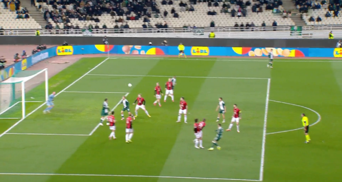 Μπήκε ξανά στο παιχνίδι της πρόκρισης ο Παναθηναϊκός με το γκολ του Μλαντένοβιτς (VID)