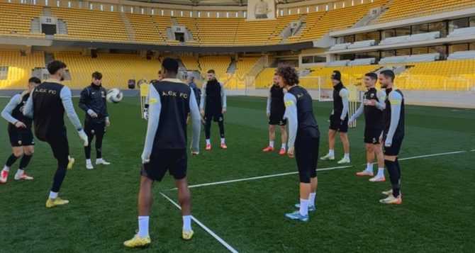 Στην OPAP Arena η προπόνηση της ΑΕΚ