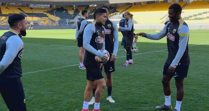 AEK: Πλάνα από την προπόνηση στην OPAP Arena (VIDEO)