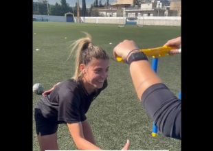 Οι παίκτριες της ΑΕΚ δοκίμασαν την τύχη τους στο Reflex Challenge (VIDEO)