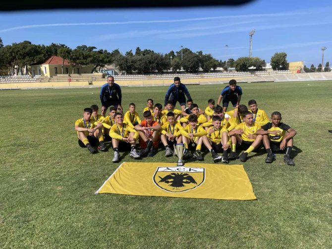 Η Κ14 της ΑΕΚ στη δεύτερη θέση του τουρνουά «The Cup of Rhodes Knights»