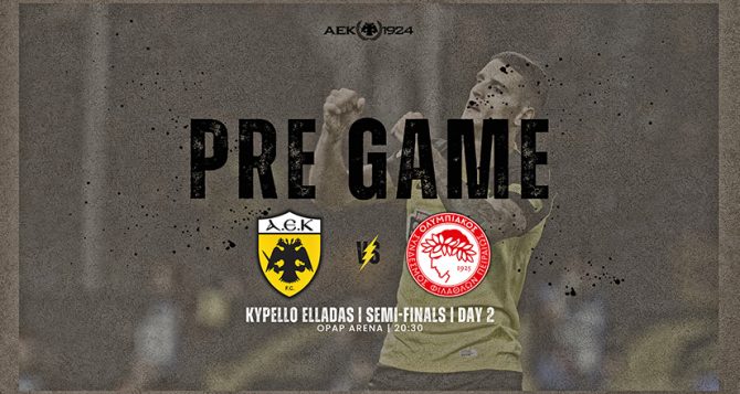 AEK1924 TV: PRE GAME ΑΕΚ – Ολυμπιακός
