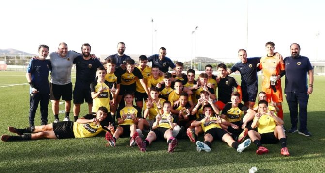 ΑΕΚ Κ15: Θρίαμβος με 3-0 επί του Παναθηναϊκού στα Σπάτα
