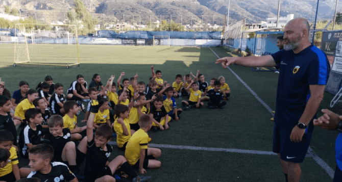 Στις εγκαταστάσεις της Ακαδημίας Ποδοσφαίρου Σούδας ο Ορφανίδης