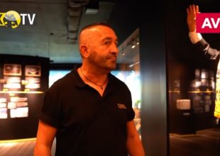 Ο Βάιος Καραγιάννης στο Μουσείο Ιστορίας της ΑΕΚ (VIDEO)