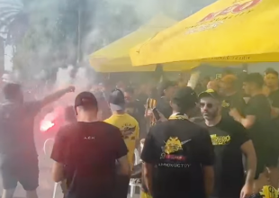 Κιτρινόμαυρο πάρτι στο κέντρο της Λεμεσού (VID)
