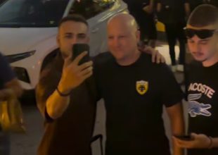 Θερμή υποδοχή στην αποστολή της ΑΕΚ στη Λάρισα (VIDEO)