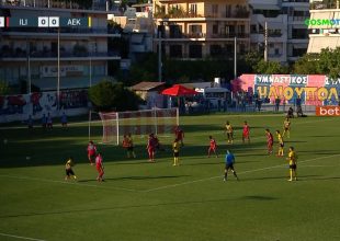 Ηλιούπολη – ΑΕΚ: To δοκάρι του Κουτέσα (VIDEO)