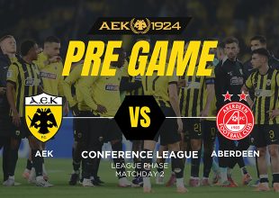 AEK1924 TV: PRE GAME ΑΕΚ – Αμπερντίν