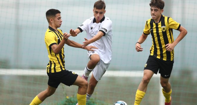 AEK K15: Βαριά ήττα από τον ΠΑΟΚ