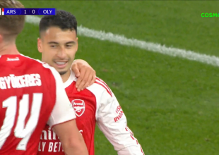 Από νωρίς άνοιξε το σκορ η Άρσεναλ κόντρα στον Ολυμπιακό