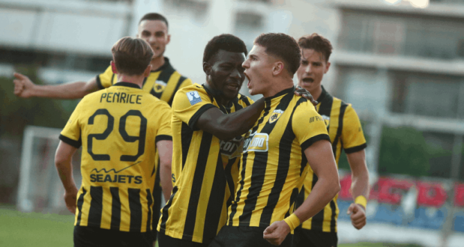 Με τα… χίλια ζόρια η ΑΕΚ την Ηλιούπολη με «χρυσό σκόρερ» Καλοσκάμη Με τα… χίλια ζόρια η ΑΕΚ την Ηλιούπολη με «χρυσό σκόρερ» Καλοσκάμη