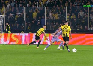 ΑΕΚ – Σάμροκ Ρόβερς:  Η κεφαλιά άουτ του Πιερό (VID)