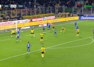 ΑΕΚ – Παναιτωλικός: Κοντά στο γκολ ο Καλοσκάμης (VID)