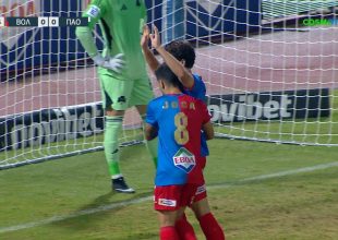 Bόλος – Παναθηναϊκός: Η κεφαλιά του Λάμπρου για το 1-0 (VIDEO)