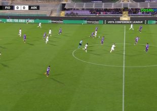 Φιορεντίνα-ΑΕΚ: Η προσωπική ενέργεια και το σουτ του Πήλιου