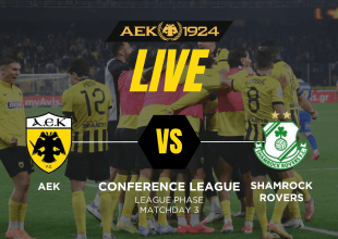 LIVE AUDIO STREAM: ΑΕΚ – Σάμροκ Ρόβερς