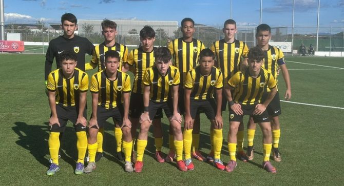 Ισοπαλία με τον Παναθηναϊκό η Κ15 της ΑΕΚ