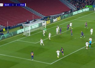 Μπαρτσελόνα-Άιντραχτ Φρανκφούρτης: Το 2-1 για τη Μπαρσελόνα! (VID)