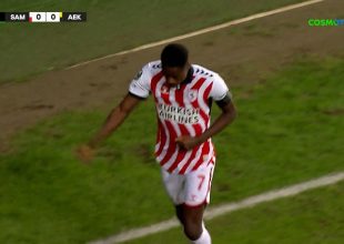 Αδράνεια στην άμυνα της ΑΕΚ, αυτογκολ ο Μουκουντί και προβάδισμα η Σάμσουνσπορ (VID)