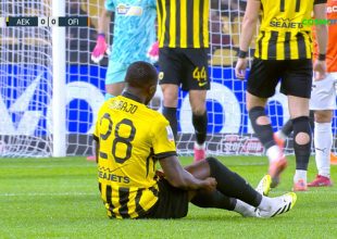 ΑΕΚ – ΟΦΗ: Ό τραυματισμός του Οντουμπάτζο (VID)