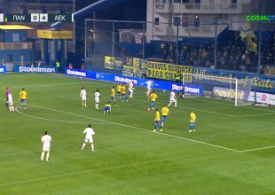 Πρώτο γκολ του Χρυσόπουλου με τη φανέλα της ΑΕΚ για το 0-5 (VID)