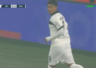 Μεγάλη αδράνεια στην άμυνα της ΑΕΚ – Σκόραρε ο Σαλσίδο μόλις στο 2′