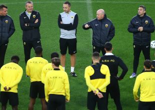 Στιγμές από την τελευταία προπόνηση της ΑΕΚ πριν την Κραϊόβα (pics)