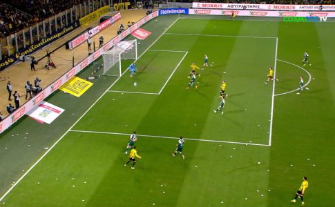 ΑΕΚ – Παναθηναϊκός: Το δοκάρι του Γκατσίνοβιτς (VID)