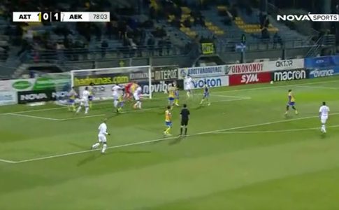 Αστόχησε ο Μουκουντί με το κεφάλι μέσα στη μικρή περιοχή (VID)