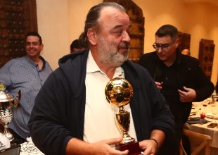 Στην κοπή της πίτα της ΕΠΣΑΝΑ ο Μάριος Ηλιόπουλος (ΦΩΤΟ)