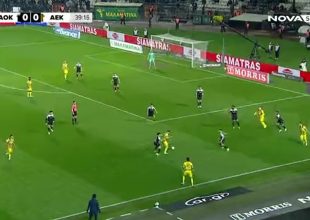 Η ΑΕΚ απείλησε τον ΠΑΟΚ και ο Κοϊτά σημάδεψε το οριζόντιο δοκάρι