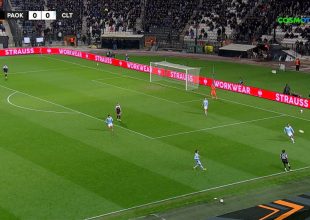 ΠΑΟΚ – Θέλτα: Ο Άσπας με πλασέ άνοιξε το σκορ στην Τούμπα (VIDEO)