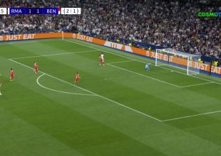 Ρεάλ Μαδρίτης-Μπενφίκα: Το 2-1 με τον Βινίσιους (VID)