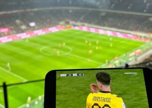 Τρέλα από ΑΕΚτζή στο Σαν Σίρο: Έβλεπε ΑΕΚ την ώρα του Μίλαν – Πάρμα (VID)