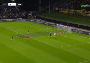 Τσέλιε – ΑΕΚ: Στο δοκάρι το πλασέ του Βάργκα! (VIDEO)