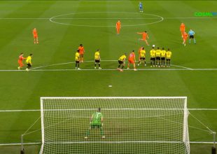 ΑΕΚ – Τσέλιε: Το δοκάρι του Σέσλαρ (vid)