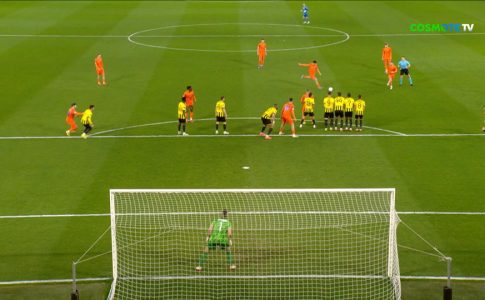 ΑΕΚ – Τσέλιε: Το δοκάρι του Σέσλαρ (vid)