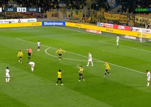 Το 2-0 της ΑΕΚ από την προσπάθεια του Κοϊτά και το αυτογκόλ του Πέτκοφ (VIDEO)