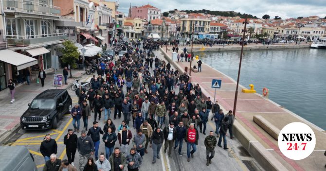 Στους δρόμους οι κτηνοτρόφοι της Λέσβου – “Τα μέτρα οδηγούν σε οικονομική ασφυξία”