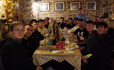 Στη γιορτή της ΑΕΚ για την κατάκτηση του πρωταθλήματος Εφήβων της ΕΣΚΑ ο Νικολόπουλος