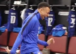 Εμπαπέ: Ο επιθετικός της Ρεάλ πέτυχε μπασκετικό καλάθι στα αποδυτήρια της εθνικής Γαλλίας και τρελάθηκε