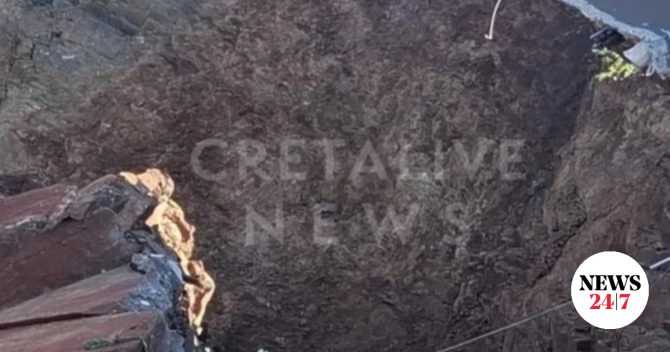 Κρήτη: Κατολίσθηση στην Αγία Πελαγία