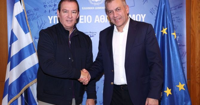 Καλαμάτα: Ο πρόεδρος της μεσσηνιακής ΠΑΕ, Γιώργος Πρασσάς συναντήθηκε με τον Γιάννη Βρούτση