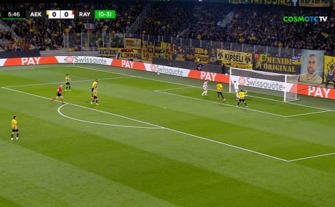 ΑΕΚ – Ράγιο Βαγιεκάνο: Πρώτη μεγάλη ευκαιρία με τον Ράτσιου (VIDEO)