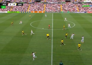 Γκολ για την Ράγιο στις καθυστερήσεις του ημιχρόνου, κόντρα στη ροή του ματς (VID)