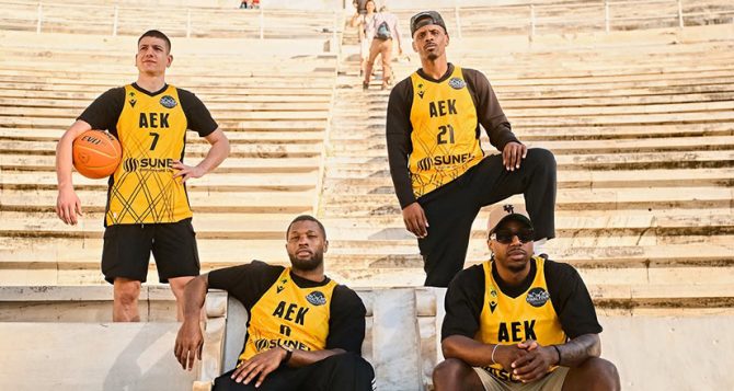 Εντυπωσιακή φωτογράφιση της ΑΕΚ BC στο Καλλιμάρμαρο πριν το Final Four
