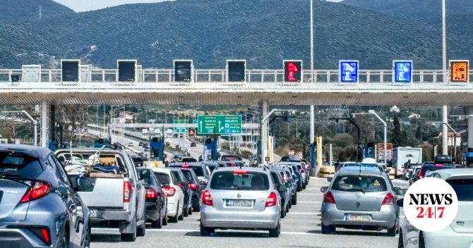 Επιστροφή των εκδρομέων του Πάσχα με αυξημένη κίνηση στην Αθηνών-Κορίνθου